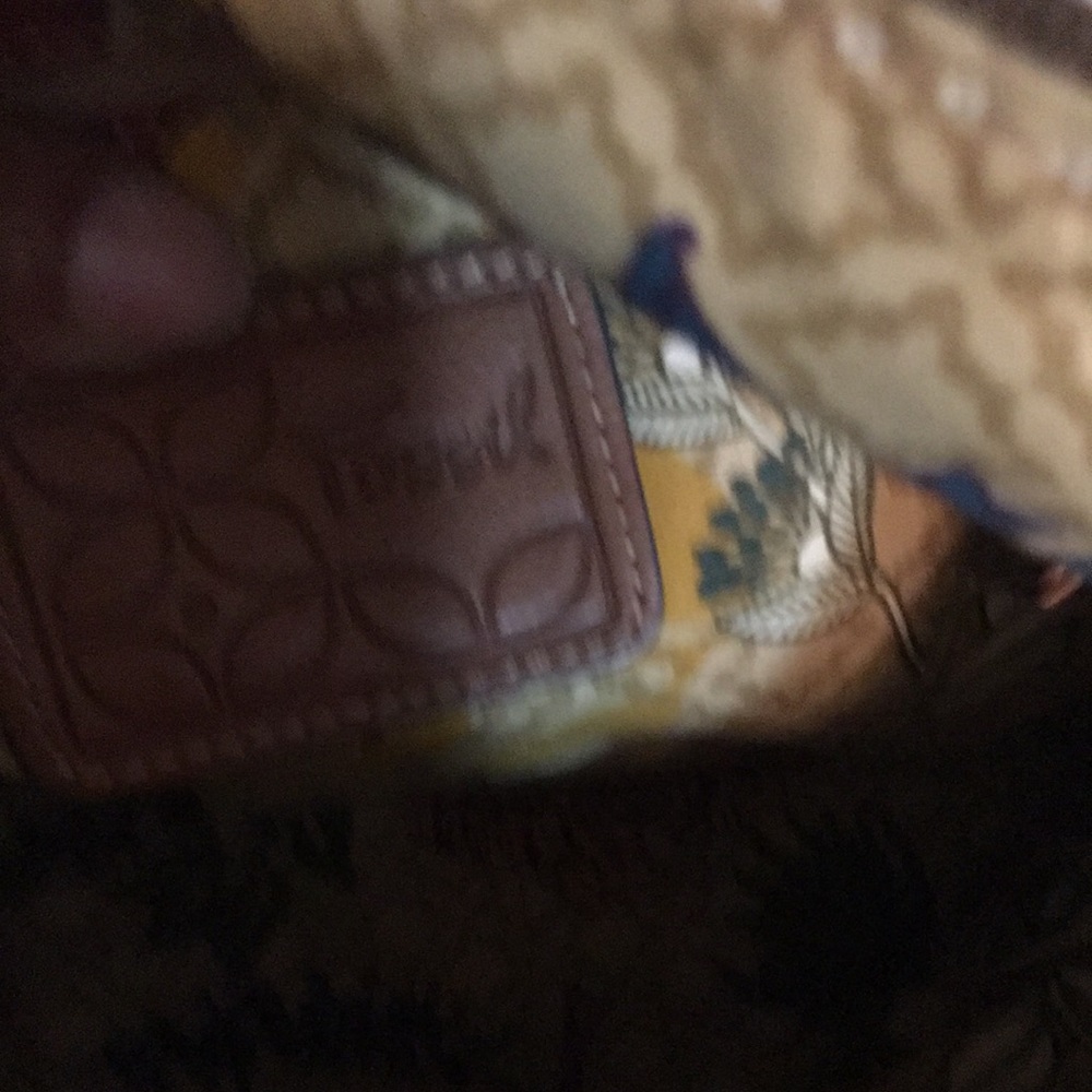 Ladies Boho Fossil Shoulder Bag Or Crossbody Tan … - image 7